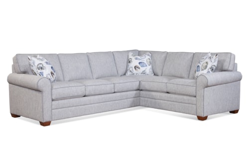 Transitional 2-Piece Sectional Sofa