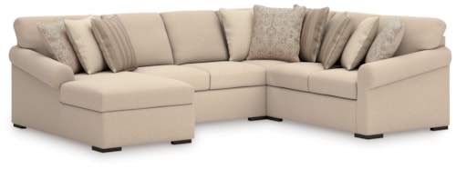 4-Piece Sectional With Chaise