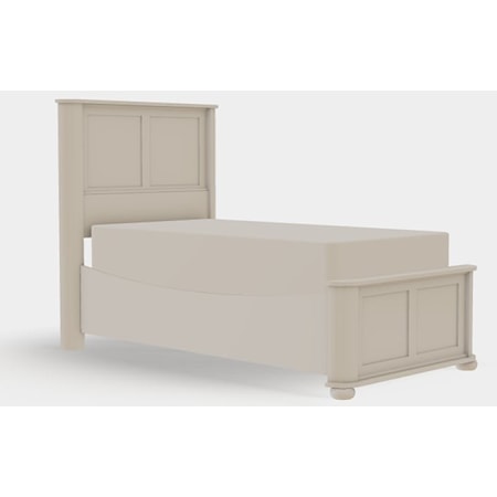 Twin XL Panel Bed Low Footboard