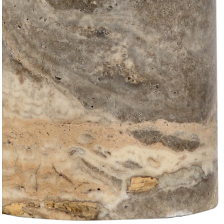 Gray Marble Column Lamp