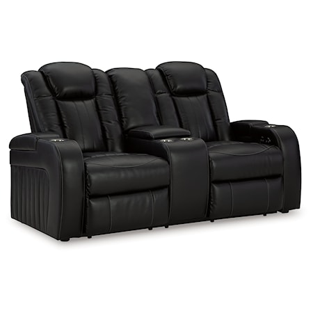 Power Reclining Loveseat With Console