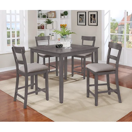 5-Piece Counter Height Dining Set