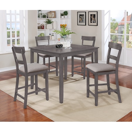 5-Piece Counter Height Dining Set