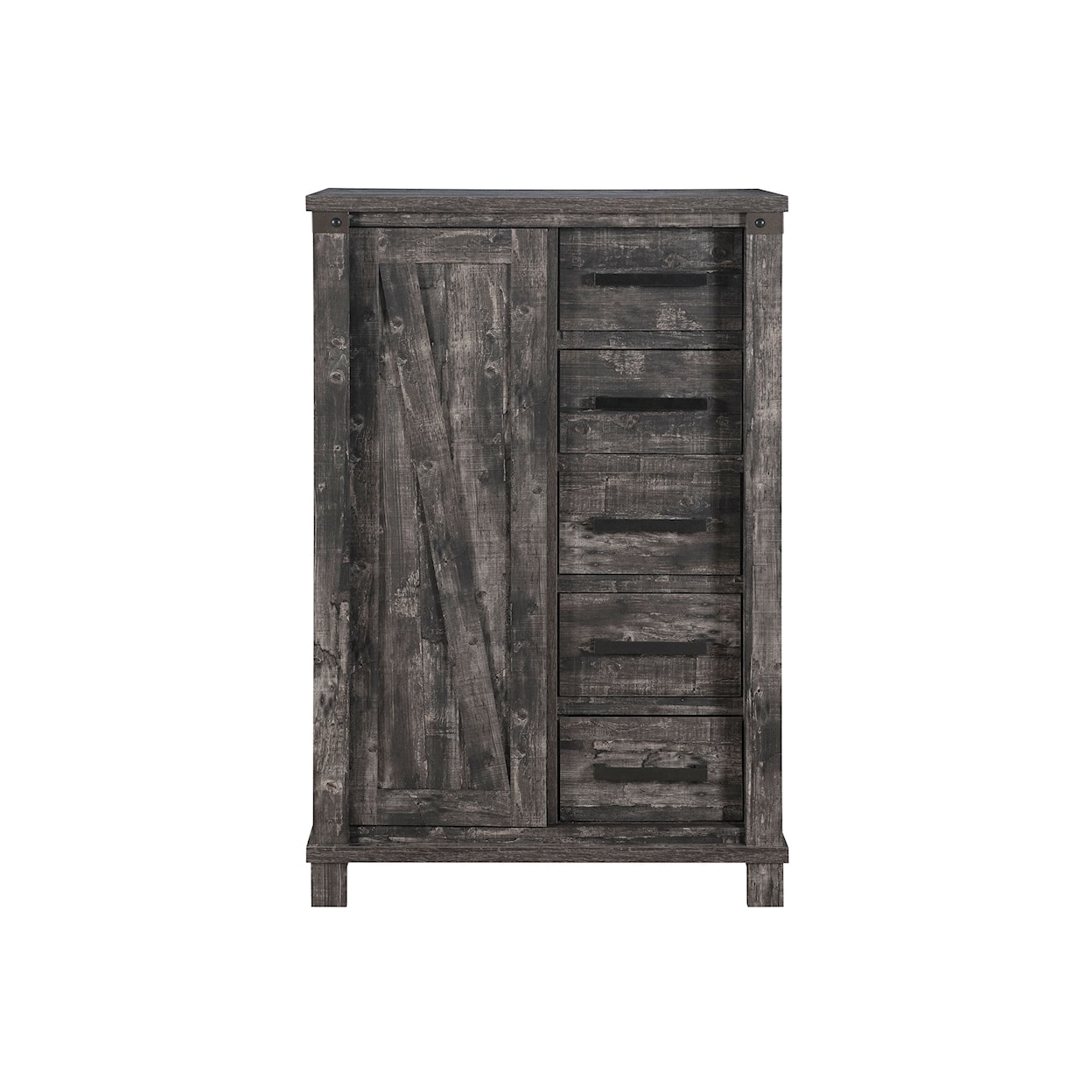 Global Furniture Arlo CHEST WITH SLIDING BARN DOOR