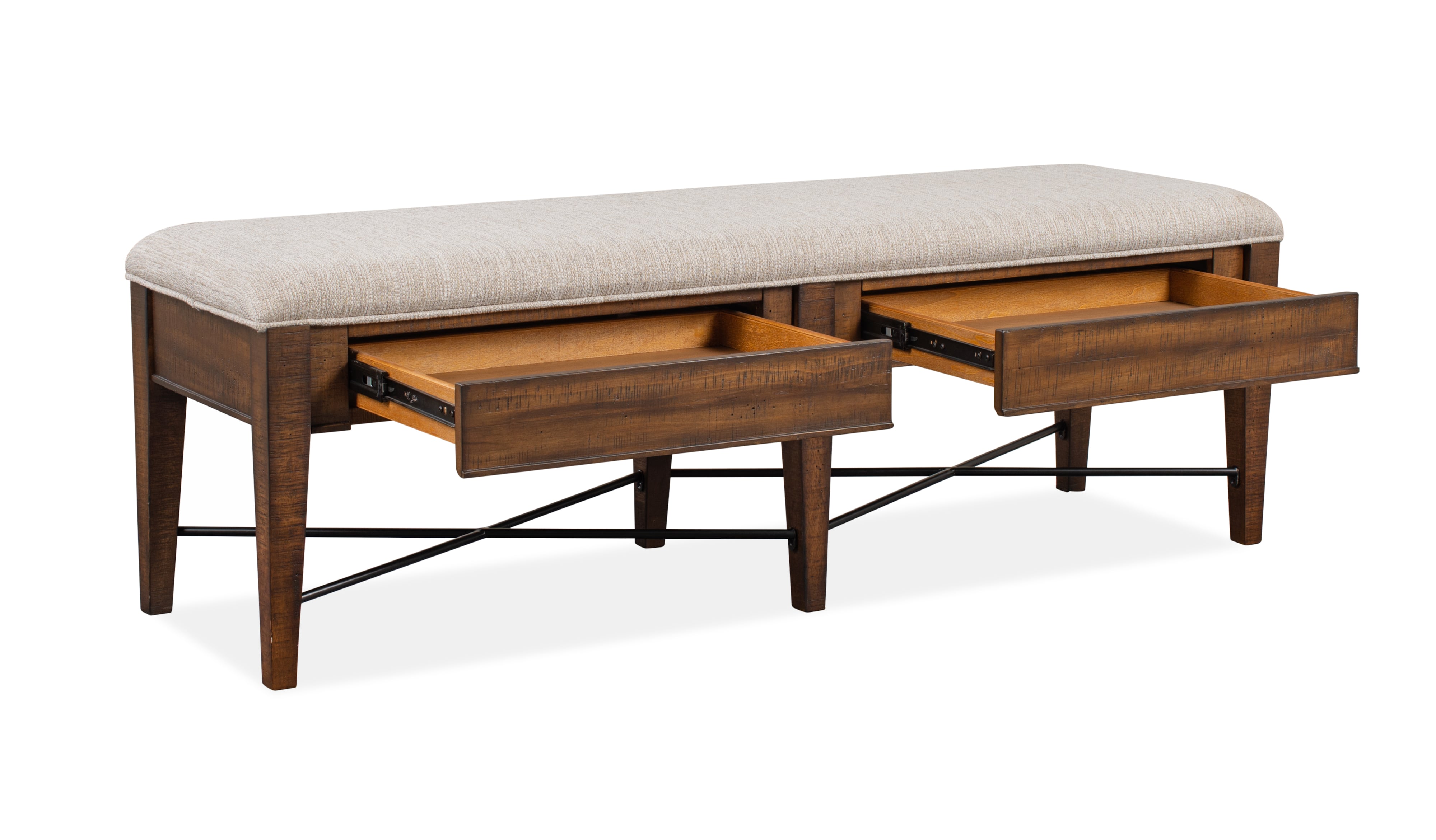 Sharon Bay Creek Bench w/Upholstered Seat