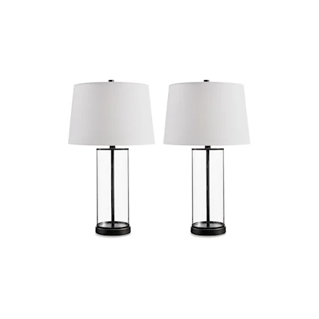 Glass Table Lamp (Set of 2)