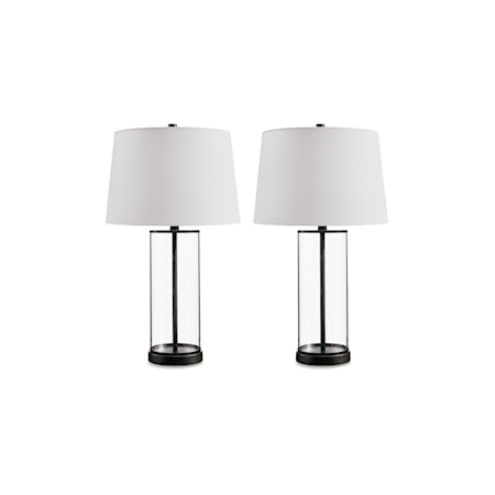 Glass Table Lamp (Set of 2)