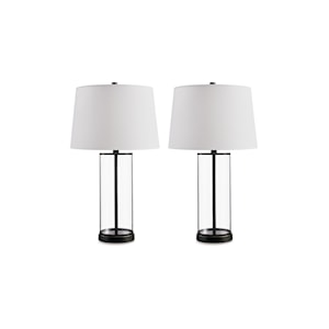 StyleLine Wilmburgh Glass Table Lamp (Set of 2) - L431614