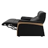 Stressless by Ekornes Mary 2-Seat Power Reclining Loveseat w/ Wood Arms