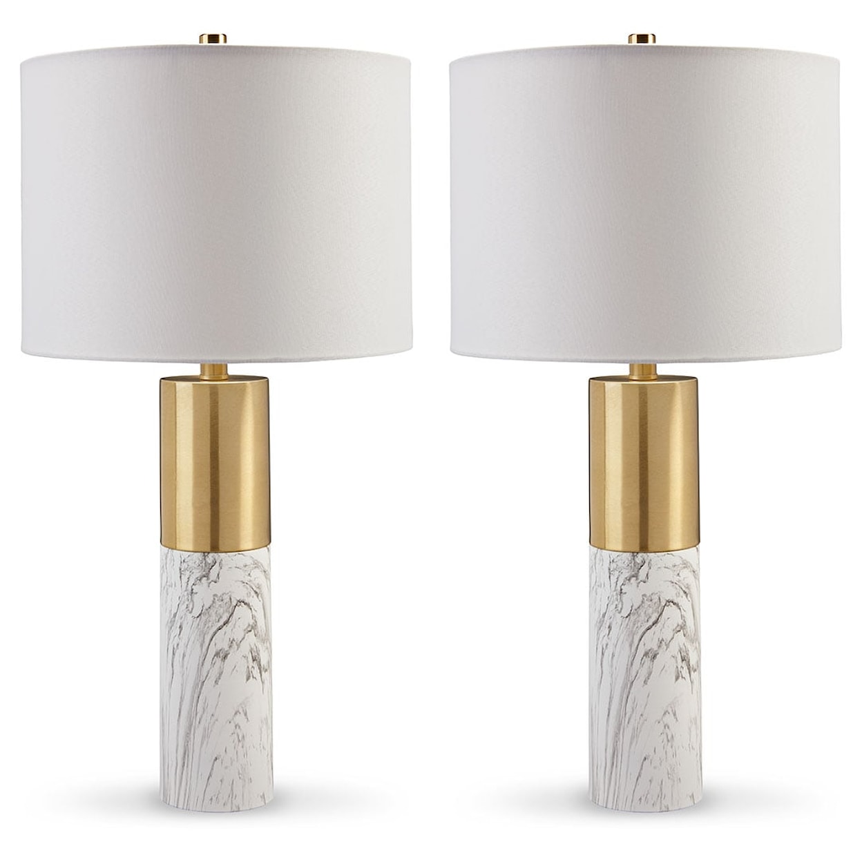 Signature Design by Ashley Lamps - Contemporary Samney Table Lamp (Set of 2)
