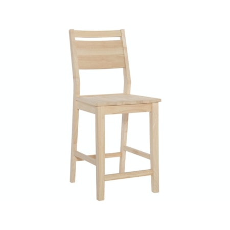 24" Aspen Panel Back Counter Stool