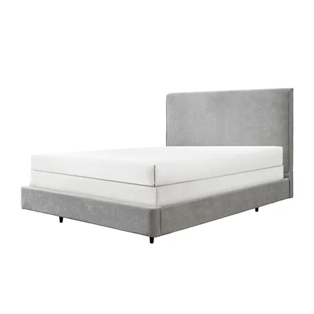 Nirvana Contemporary Queen Upholstered Bed