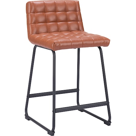 Contemporary Tufted Counter Stool