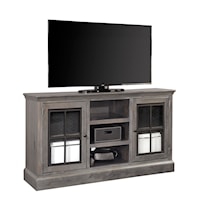 Transitional 59" TV Console with Wire Management