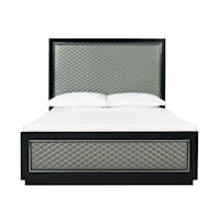Glam California King Panel Bed 