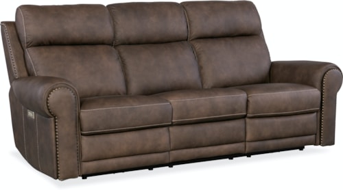 Transitional Power Reclining Sofa