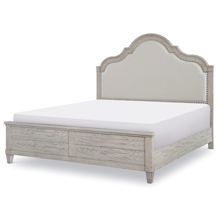 Queen Upholstered Panel Bed