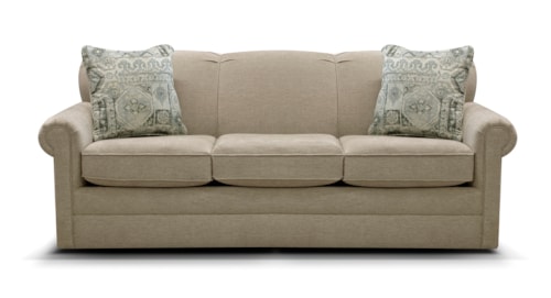 Casual Queen Sleeper Sofa with Innerspring Mattress