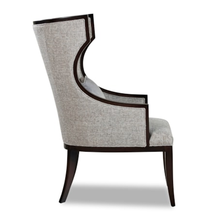 Exposed Wood Accent Chair