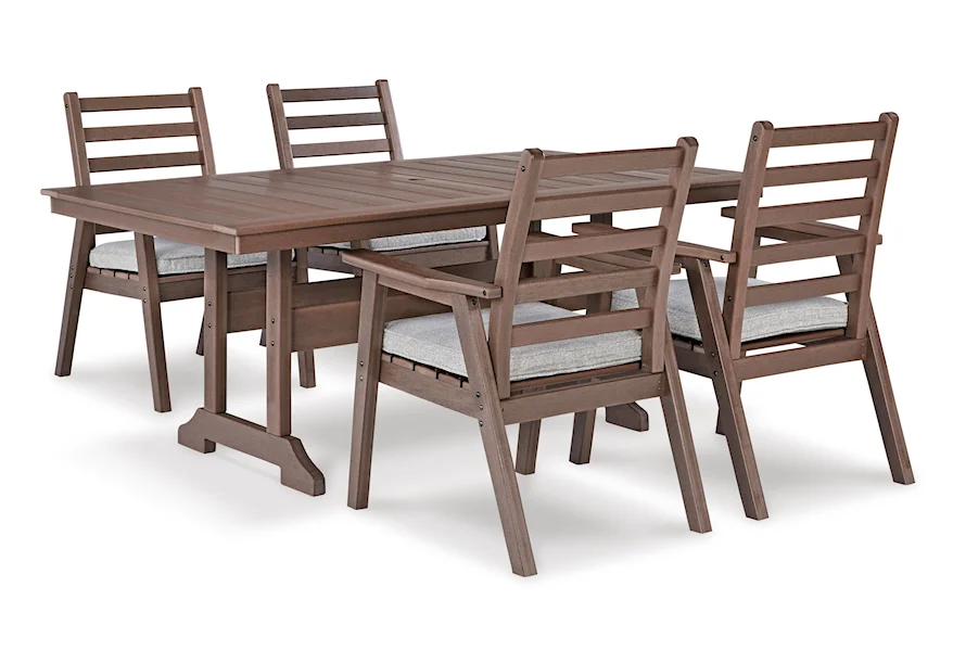 Emmeline 5-Piece Outdoor Dining Set by Signature Design by Ashley at VanDrie Home Furnishings