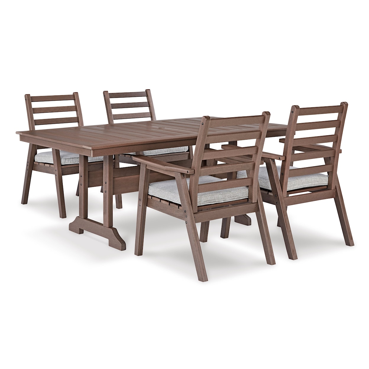 Ashley Furniture Signature Design Emmeline 5-Piece Outdoor Dining Set