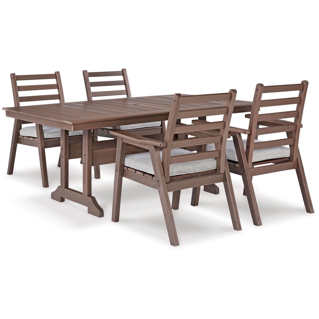 Ashley Furniture Signature Design Emmeline 5-Piece Outdoor Dining Set