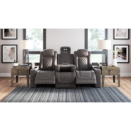 Pwr Rec Sofa with Adj Headrests