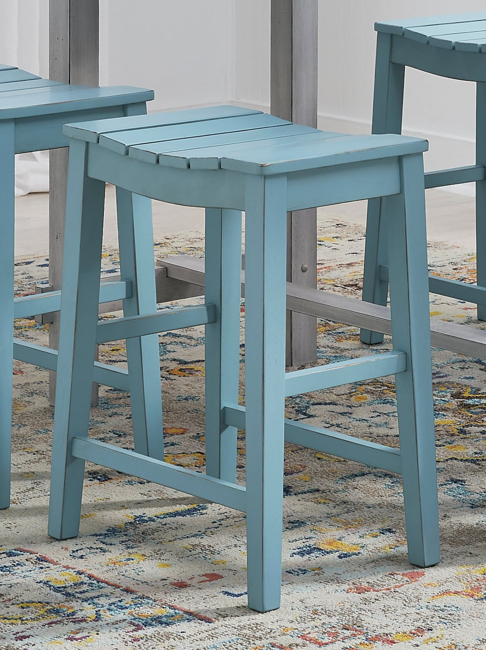 Progressive Furniture Holiday D87364C Transitional Counter Stool Pair