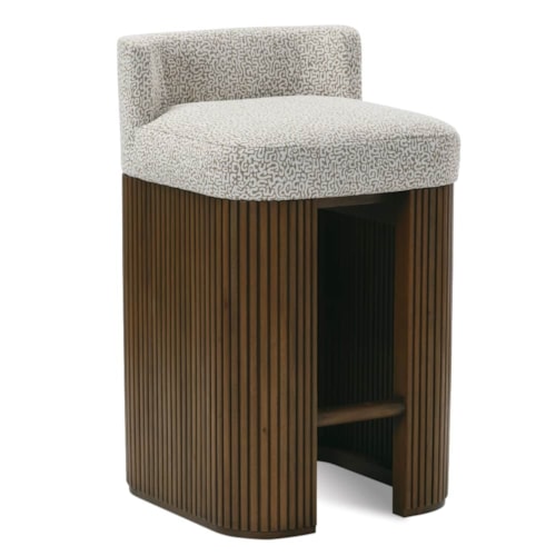 Contemporary Low Back Counter Stool
