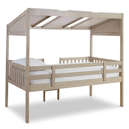 Twin Loft Bed with Roof