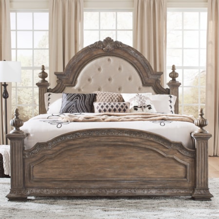 4-Piece King Poster Bedroom Set