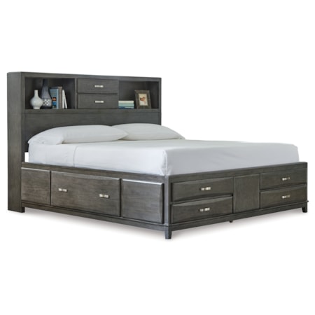 King Storage Bed With 8 Drawers