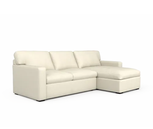 Transitional Double Sleeper Sectional Sofa with Storage Chaise
