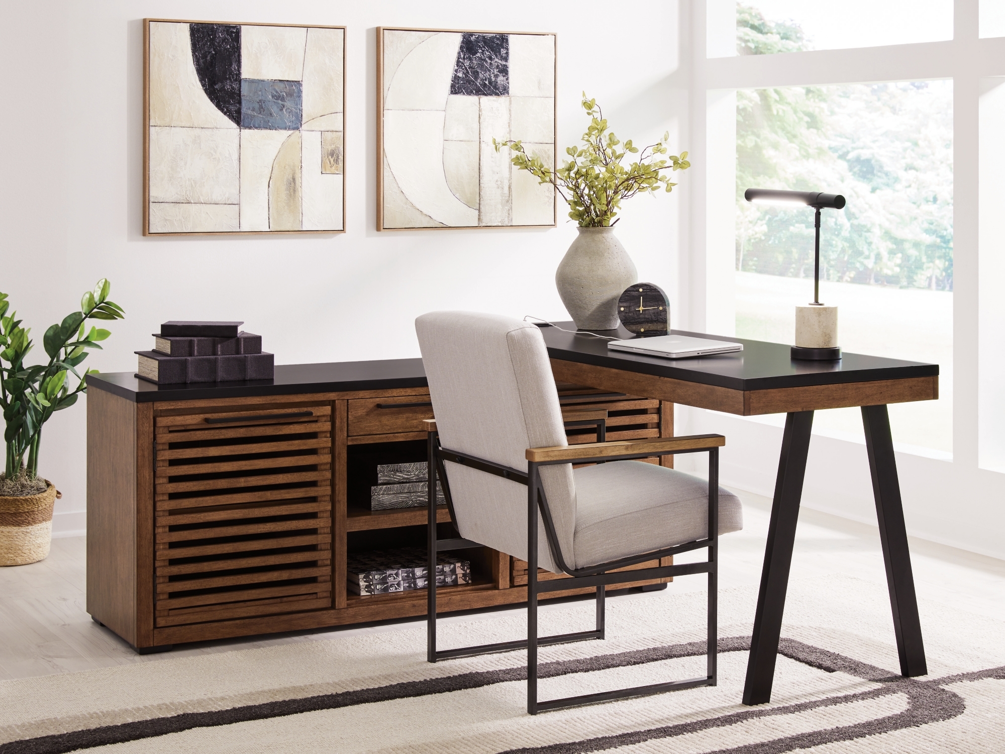 Credenza With Desk Return