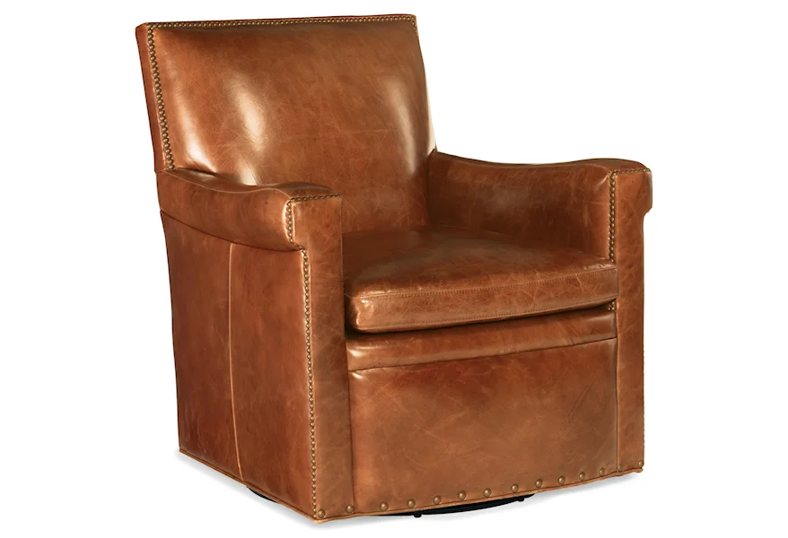 Jilian Swivel Club Chair by Hooker Furniture at Belfort Furniture