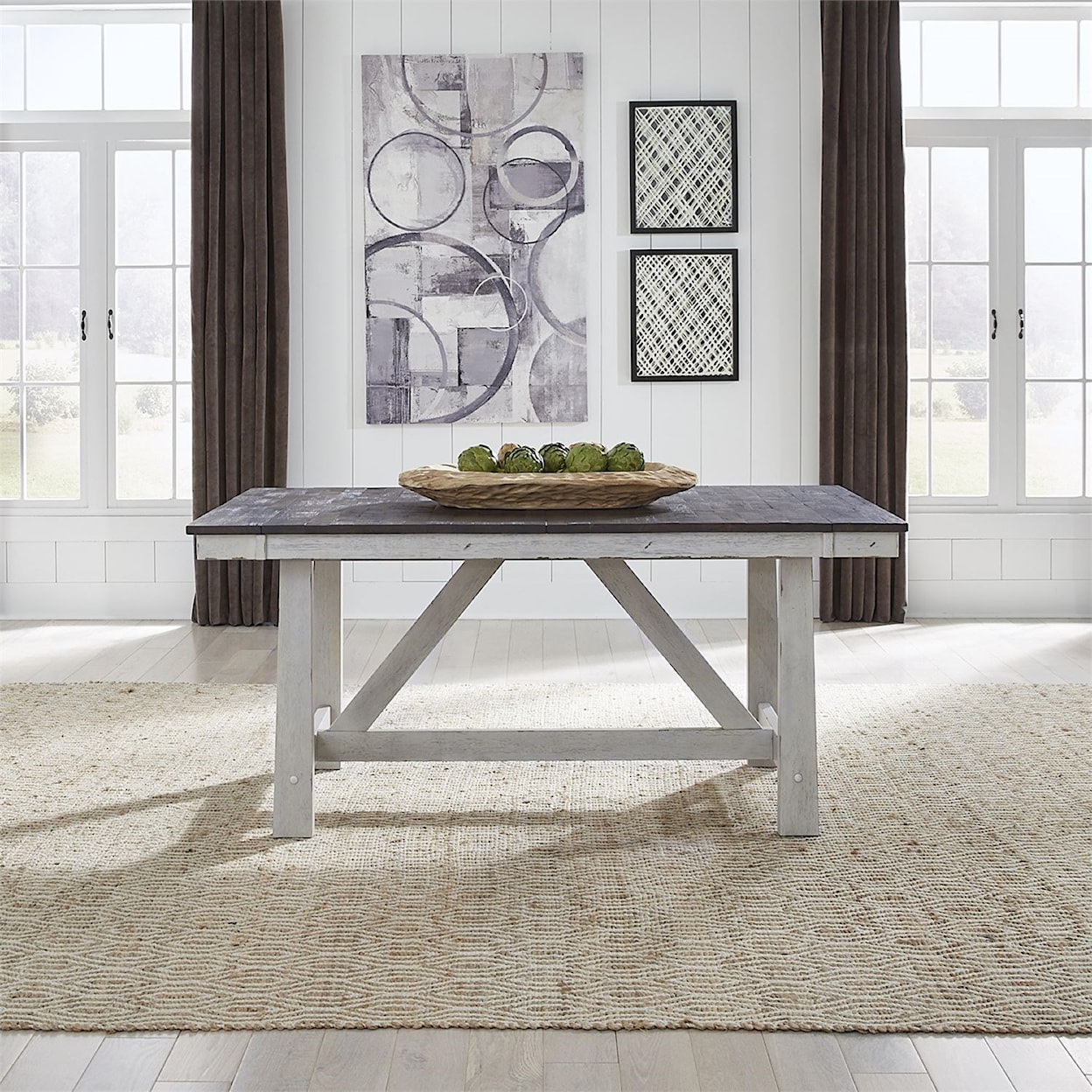 Liberty Furniture Farmhouse Trestle Table