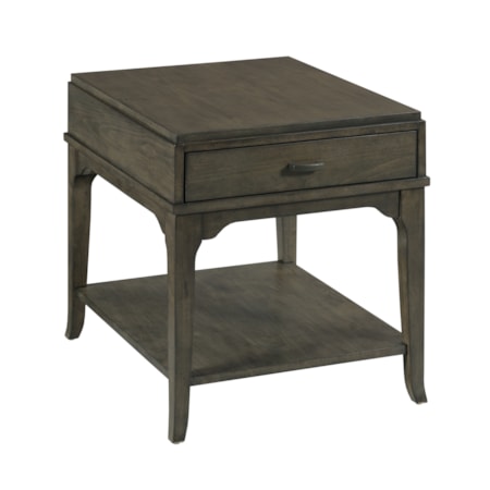 Rectangular 1-Drawer End Table