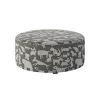 Round Cocktail Ottoman