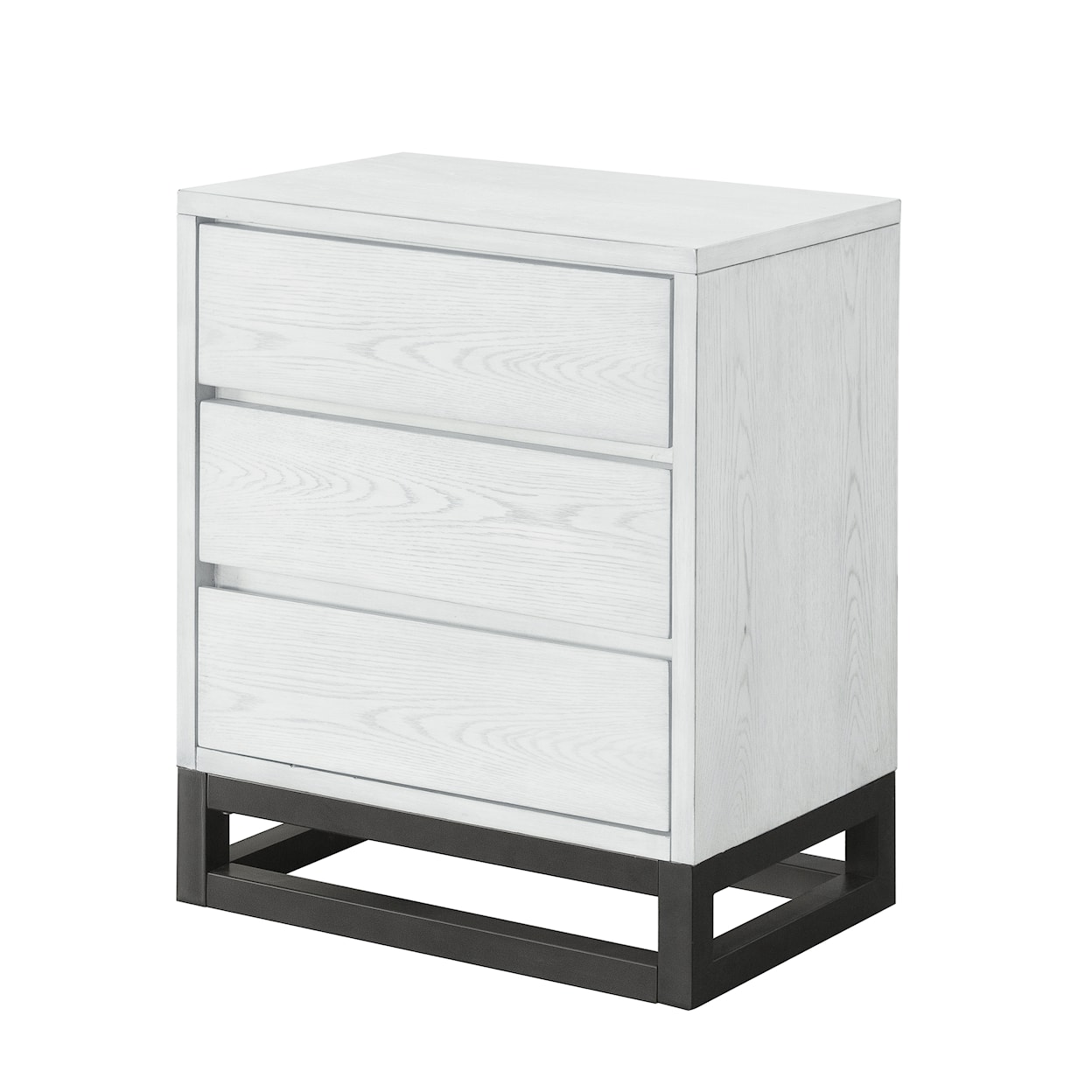 Accentrics Home Accents White Industrial Nightstand