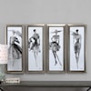 Uttermost Framed Prints Fashion Sketchbook Art, S/4