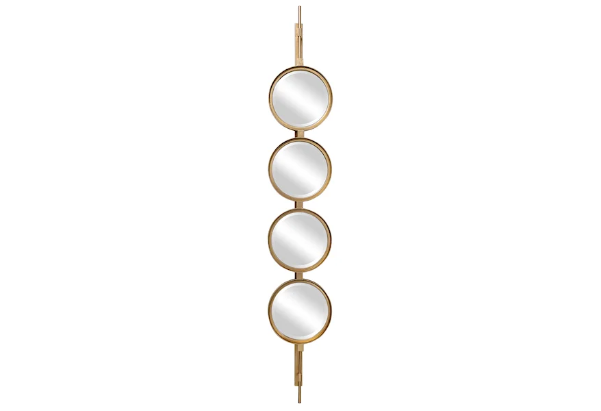 Button Button Gold Mirror by Uttermost at Janeen's Furniture Gallery