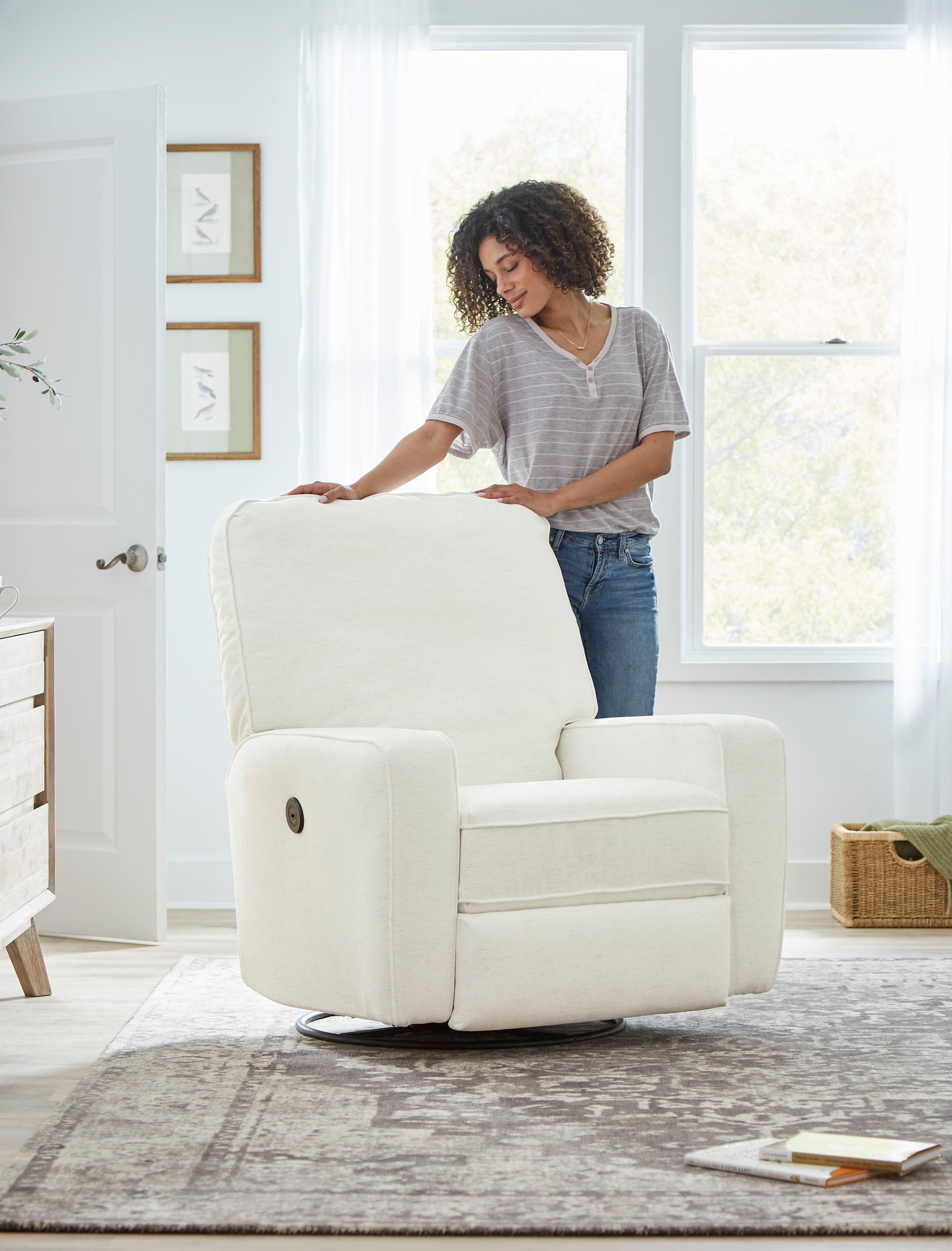 Best Home Furnishings Bilana Bilana Power Swivel Glider Recliner