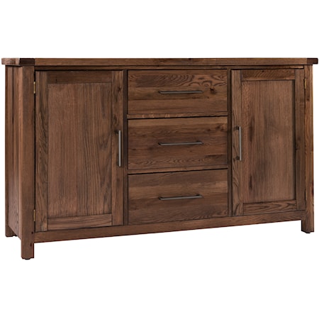 Farmhouse Dining Room Server with Concealed Storage