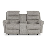 Power Space Saver Loveseat with Storage Console