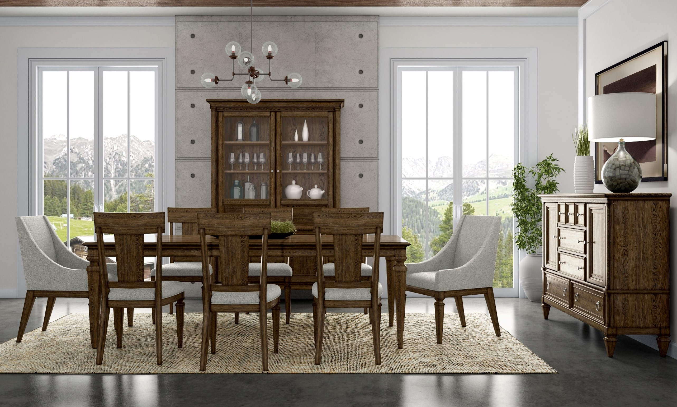 CAMDEN 9-PIECE DINING SET