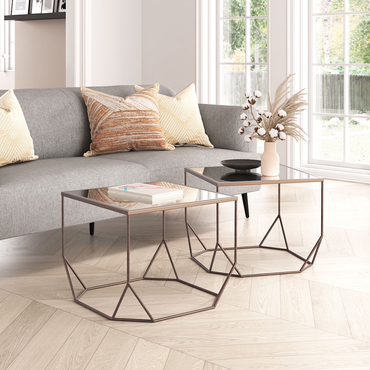 Zuo Arzon Collection Coffee Table Set