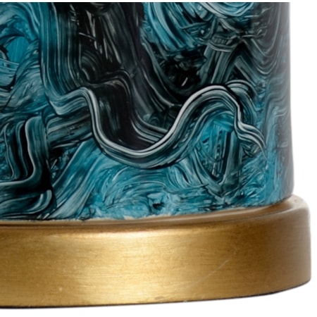 Malachite Cylinder Lamp