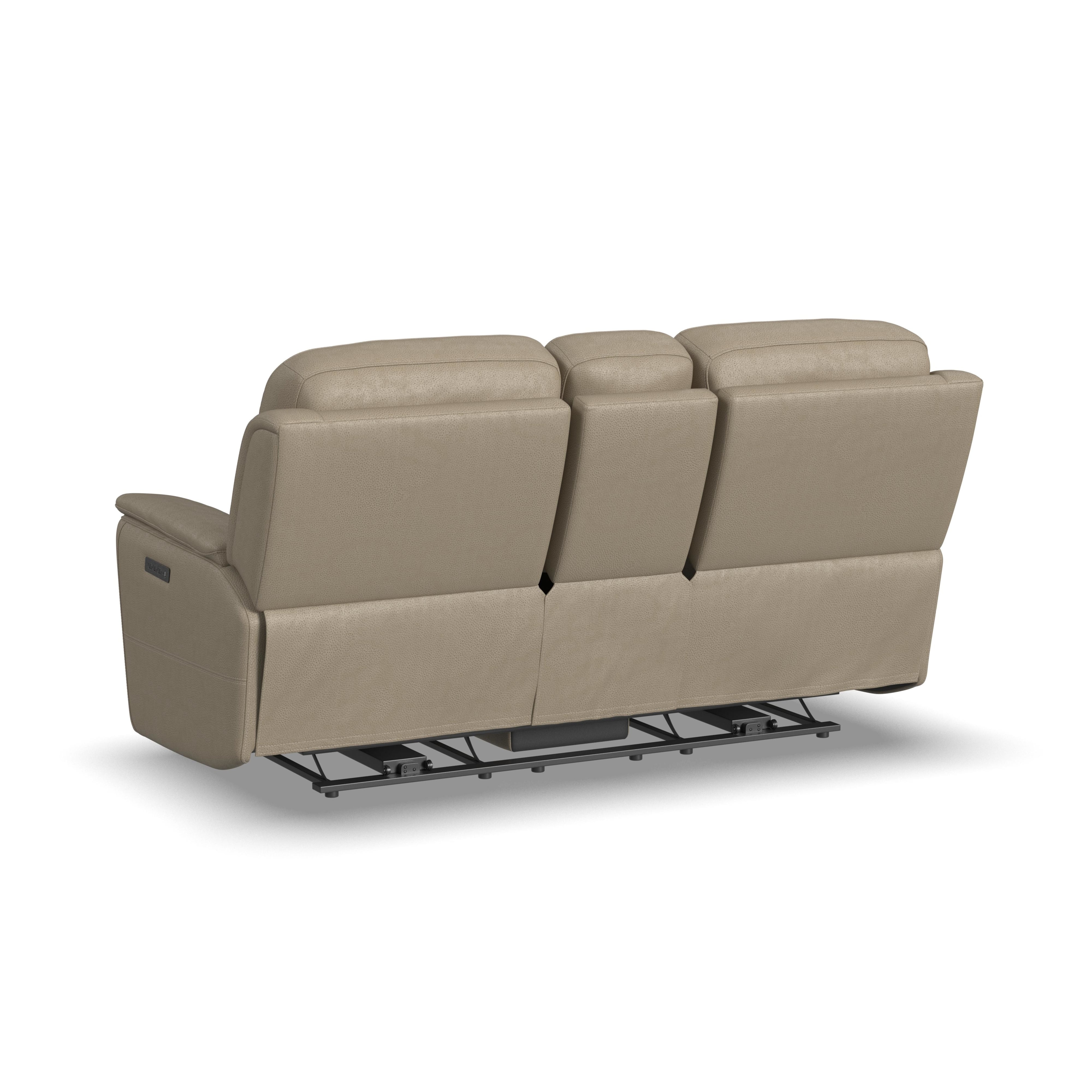 Flexsteel Crew Power Reclining Console Loveseat