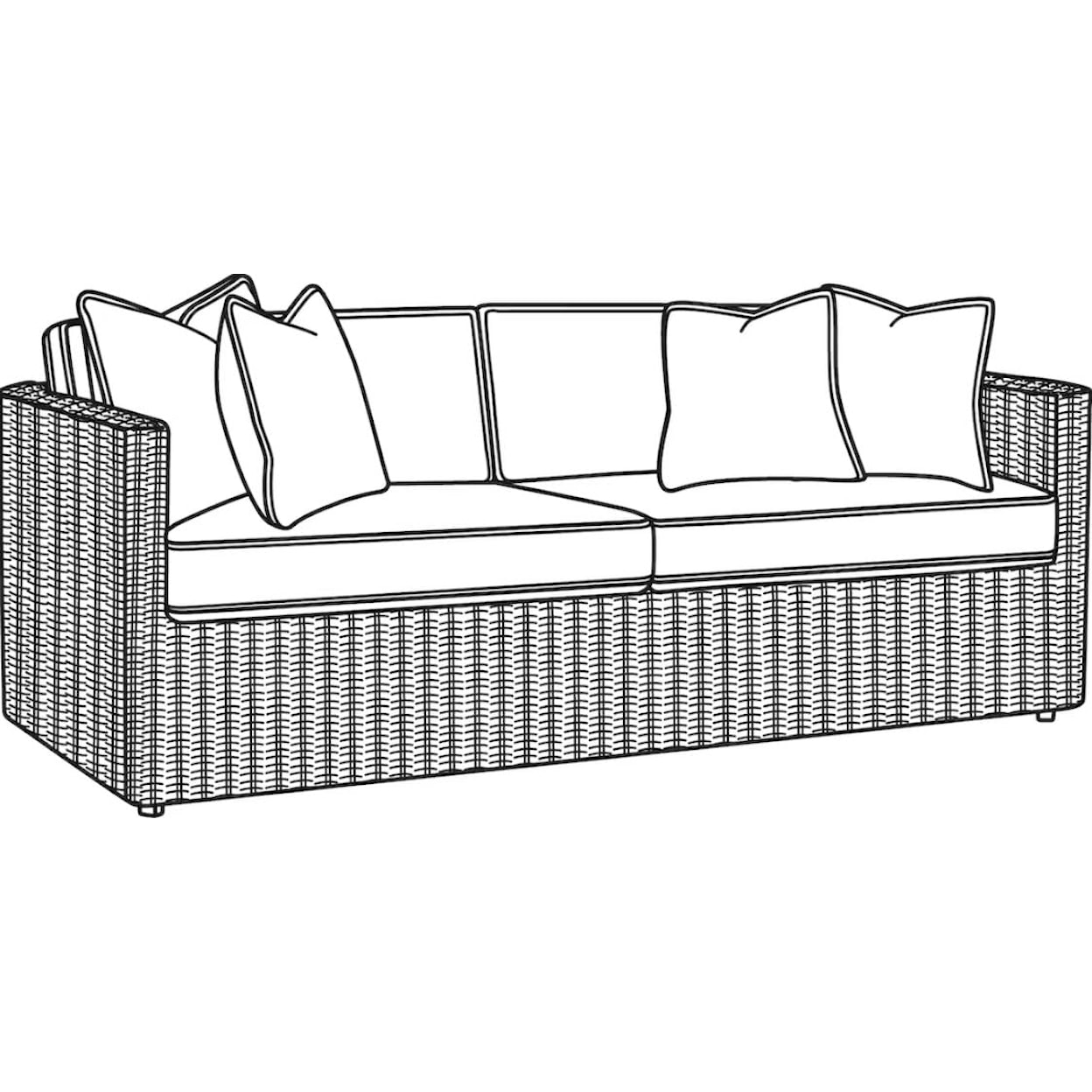 Braxton Culler Paradise Bay Outdoor 2 over 2 Sofa