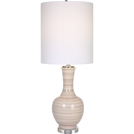 Chalice Striped Table Lamp